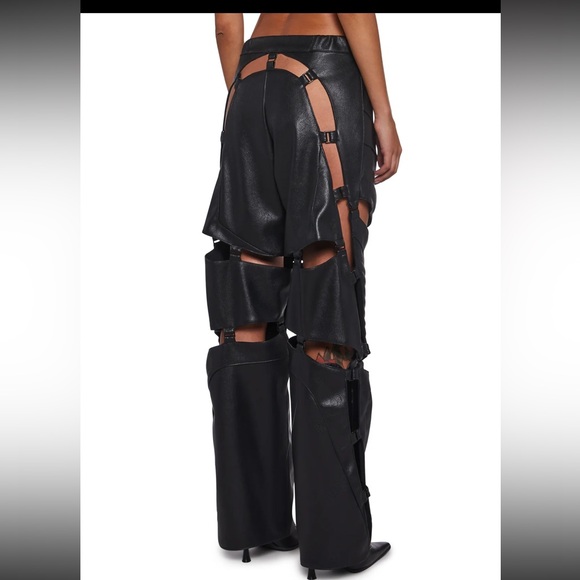 Namilia BIKER FLOATING PANTS - BLACK - Picture 4 of 4